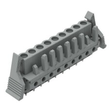 Pružinová svorkovnice THT rovná 5 mm šedá 9pól. WAGO 232-139/039-000