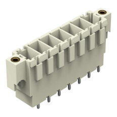 Konektor s pájecími piny THT pájecí kontakt 1,0x1,2 mm rovné světle šedá 7pól.