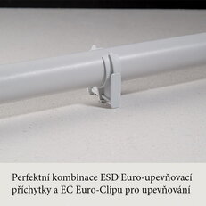 Příchytka s dříkem, pro trubky 49-52 mm, světle šedá SCHNABL AKS 50