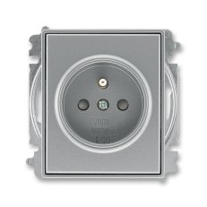 ABB TIME Zásuvka chráněná s clonkami bezšroubové svorky ocelová 5519E-A02357 36