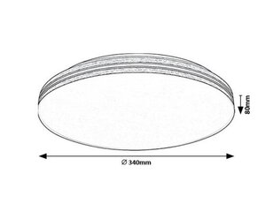 OSCAR2 LED 18W IP20 bílá 4000K 1350lm RABALUX 71175