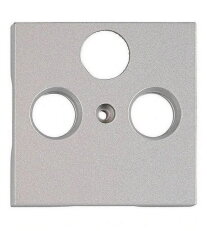 Kryt anténní zásuvky TV, typ HSAT-M, 3 otvory, stříbrný SCHRACK EV124310--