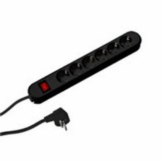 Bachman 381.152K SMART 6xCEE7/3 bk 1xswitch Line 5,0m CEE7/7