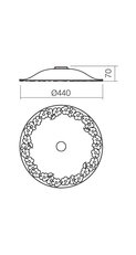 LEA ABAJUR CERAMICA D40 FIORI