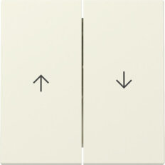 Dvojitá kolébka, symbol šipky System 55 krémově bílá GIRA 329401