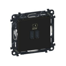 VALL DVOJ.NABÍJEČ. USB CC 30W ČERNÁ