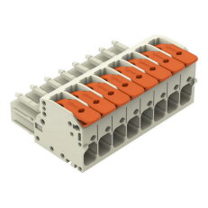 1vodičová pružinová svorkovnice, Páčka, Push-in CAGE CLAMP, Černá