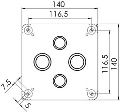 Krabice rozvodná COMBI 1010 PP LGY IP66/67 7xM25/M32+3xM20/M32+2xM20 prázdná