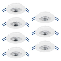 Vestavné svítidlo GEDREZ SET 7XLED-CCT d90 34,3W IP20 bílá EGLO 300186