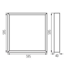 Přisazený LED panel BLINGO AIO SRM40W 60, KANLUX 39230