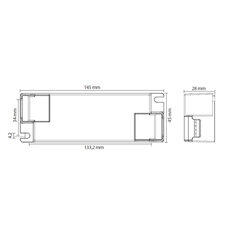 Stmívatelný DALI driver 45W, 500-1400mA, 6-54VDC MCLED ML-941.005.22.1