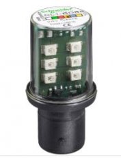 Schneider DL1BDM3 LED - BA15, 230 V - ZELENÁ