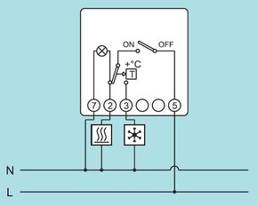 Termostat ORBIS CLIMA MLI pokojový mechanický 10A (1 5A) 250V AC ORBIS 1000835