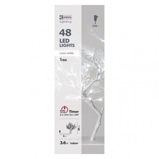 Vánoční LED stromek, 40cm, vnitřní, studená bílá, časovač