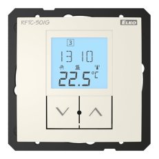 Regulátor teploty RFTC-50/G/MF systémový (polosestava) slonová kost Elko Ep