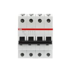 S204M-B6 4 fázový jistič 6 A char. B 10kA ABB 2CDS274001R0065