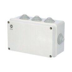 Krabice SolidBOX 68072 IP55 198x139x82mm plné víko stupň. vývodky (8x) FAMATEL