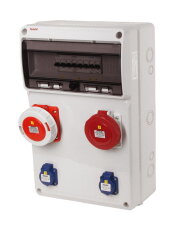 Zásuvková skříň ZSF20001010.0/3952 IP54 jištěná bez chrániče FAMATEL v820-6kA