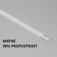 4737656 Plexi matné pro Al profily FKU22, 23, 55, 2 m FKU22-P-2M