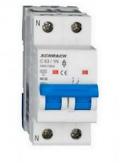 Instalační jistič AMPARO 6kA, C 63A, 1+N SCHRACK AM617663--