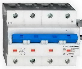 Instalační jistič 20 kA, C 100A, 3+N SCHRACK BR578910--