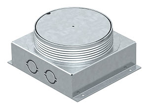 OBO UDL2-120 70 Podlahová krabice s vývodem pro GESRM2 135x157x70 Ocel pás.zink