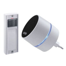 Bezdrátový gong CALIMA 400 GB, do zásuvky, 500 m, bílý, set GROTHE 43601