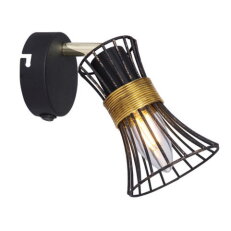 Nástěnné svítidlo PURRA černá 1xE14, max. 40W 230V GLOBO 54814-1