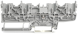 Řadová svorka-4 piny na DIN lištu 35x15/35x7,5 šedá WAGO 2022-1801