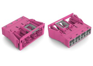 Zásuvka Snap-In 4pól. Kód. B Růžová WAGO 770-784/081-000