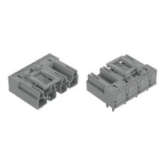Konektor na desky plošných spojů, úhlové, 4pól., šedá