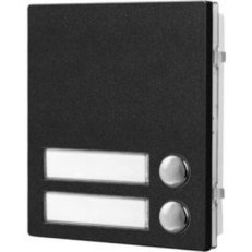 VIDEX Rozšiřující tlačítkový modul pro digitální systémy, 2 tlačítka, černá
