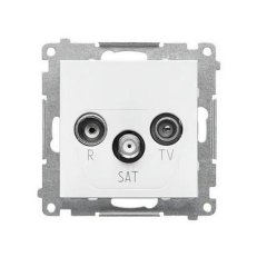 TASK.01/111 Zásuvka anténní R+TV+SAT kon