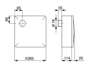 SILENT ECO A 100/GL IPX5 tichý malý radiální ventilátor ELEKTRODESIGN 4353370
