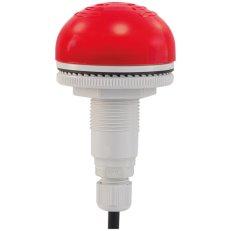 Svítidlo se zvuk. signálem P50 A LED 12/24V ACDC IP65 80-92dB M22 červená 4 tóny