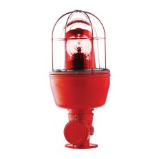 Maják rotační EX 080 RA H 24 V, DC, IP66, červená, červená, halogen SIRENA 96043