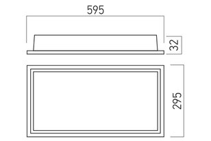XPLANET REC. LED PANEL 24W 220-240V AC 4