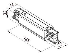 TRACK N 3c LINEAR CONNECTOR & POWER SUPP