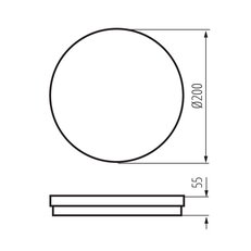 Přisazené LED svítidlo BENO ECO 20W CCT O W, KANLUX 38382