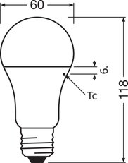 Světelný zdroj LEDVANCE LED Antibacterial Classic 75 10 W/2700 K E27