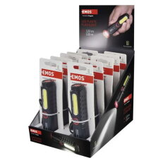 LED nabíjecí plastová svítilna P4720, 120 lm, 10 ks, display box EMOS P4720