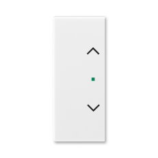 ABB Element Kryt 2násobný levý/pravý symbol žaluzie'' bílá/ledová šedá