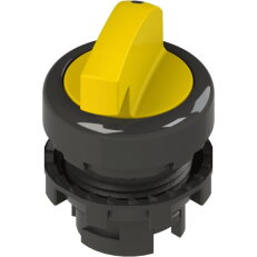 Přepínač Dlouhá páka, d22mm, 2, žlutá, plast, černá, IP67 PIZZATO E21SE22ACA51AB