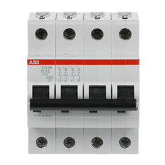 S204M-B32 4 fázový jistič 32 A char. B 10kA ABB 2CDS274001R0325
