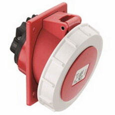 CEE zásuvka 5P/16A/400V IP67 vestavná 100x85, 15 stupňů ABL F51S383