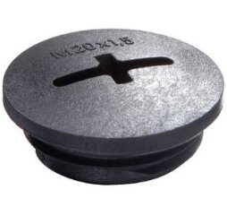 Záslepka EVSG M12X1,5 PA BK IP56 WISKA 10061830