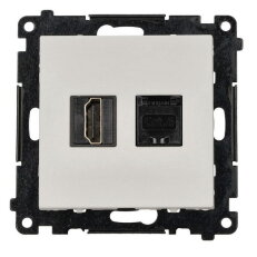 Zásuvka HDMI (v2.1) + datová RJ45 kat. 6