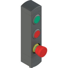 Ovládací jednotka BN 3 prvky (konfigurace A38) 1NO, Konektor M12,12 pólů, IP65