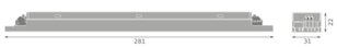 LED DRIVER LINEAR DIP SWITCH  25/100-300/220 LEDVANCE 4099854598050