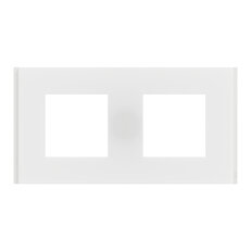 Krycí rámeček NOVÁ UNICA DECO MATERIALS dvojnásobný, Translucent white